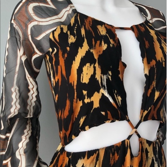 Indah Celia Maxi Leopard Animal Dress - Picture 3 of 6